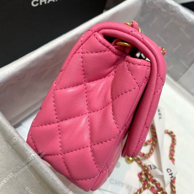 Chanel女包 1786粉色 Chanel2020新款單肩腋下包 Chanel鏈條單肩斜挎小號包  djc4000